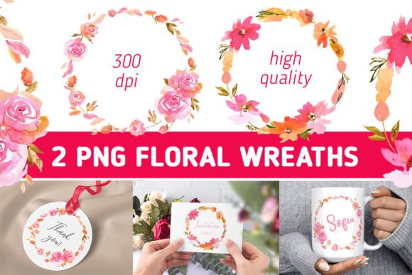 Pink Floral Watercolor Wreaths: A Designer’s Honest Review for Real Embroidery Projects