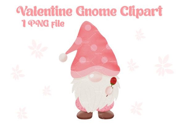 Valentine Gnome Watercolor Clipart for Illustrations That Bring Blogs to Life
