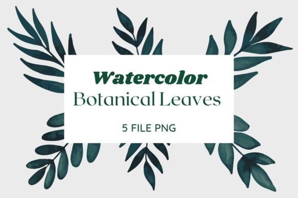 Watercolor Botanical Leaves Pack 31 Review for Real Embroidery Projects
