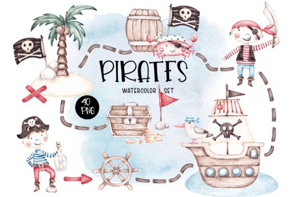 Watercolor Clip Art Pirates: A Designer’s Review for Real Client Projects