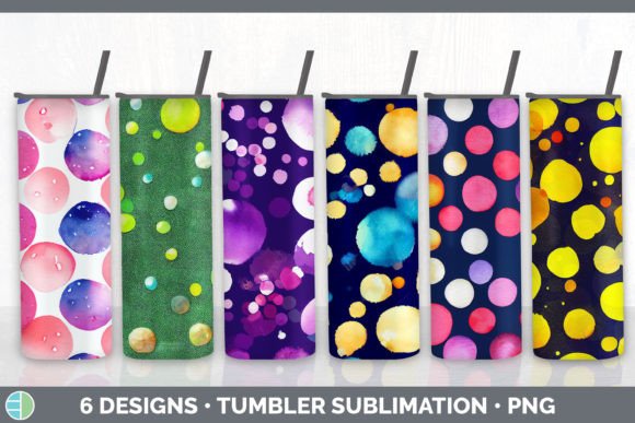 Watercolor Polka Dots Tumbler Sublimation Illustrations: A Brand Designer’s Review